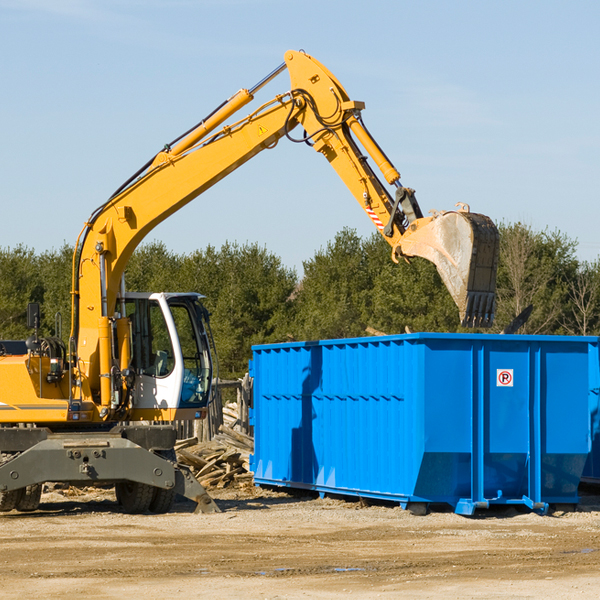 are there any restrictions on where a residential dumpster can be placed in Topsham